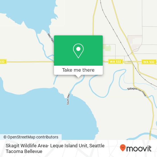 Skagit Wildlife Area- Leque Island Unit map