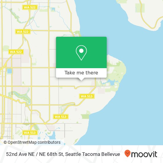 52nd Ave NE / NE 68th St map