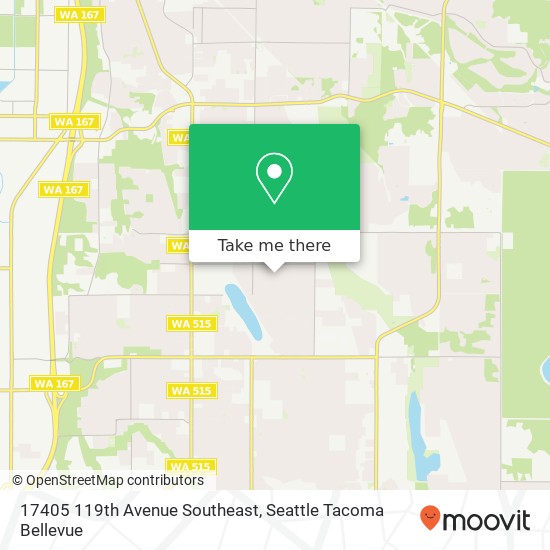 Mapa de 17405 119th Avenue Southeast