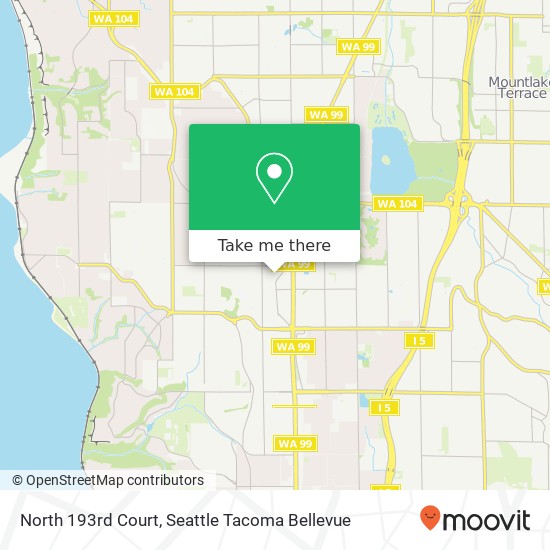 North 193rd Court map