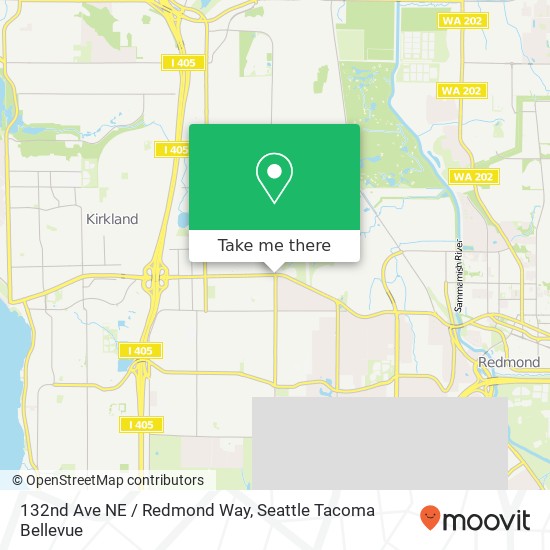 132nd Ave NE / Redmond Way map