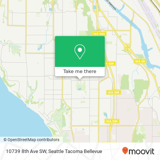 Mapa de 10739 8th Ave SW