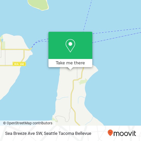 Sea Breeze Ave SW map