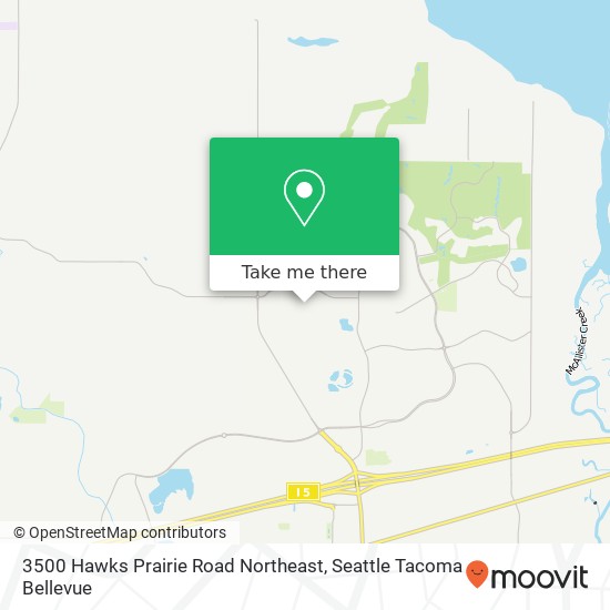 3500 Hawks Prairie Road Northeast map