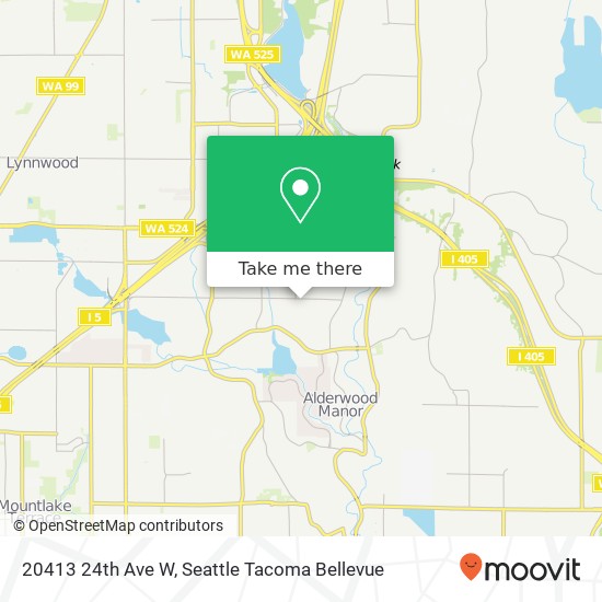 Mapa de 20413 24th Ave W