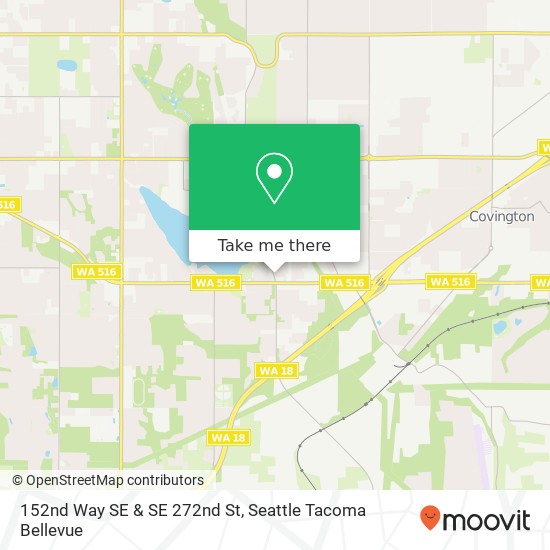 152nd Way SE & SE 272nd St map