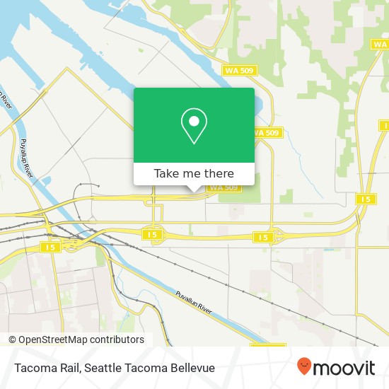 Mapa de Tacoma Rail