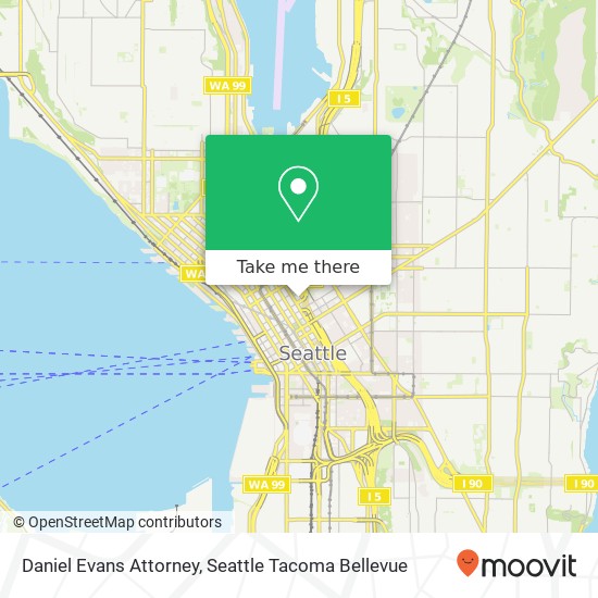 Mapa de Daniel Evans Attorney