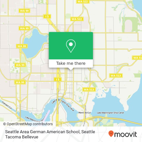Mapa de Seattle Area German American School