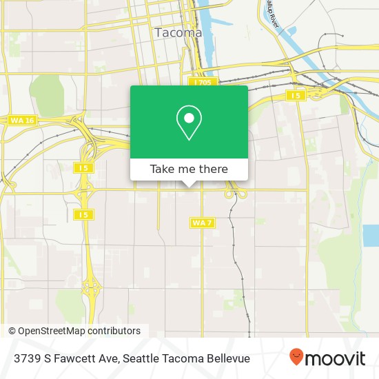 Mapa de 3739 S Fawcett Ave