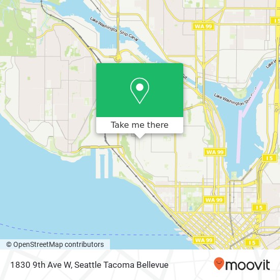 Mapa de 1830 9th Ave W