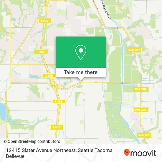 Mapa de 12415 Slater Avenue Northeast