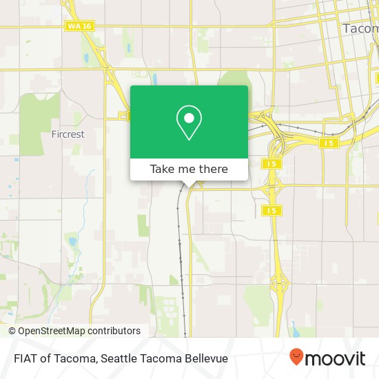 FIAT of Tacoma map