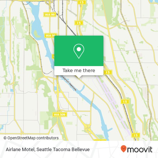 Airlane Motel map