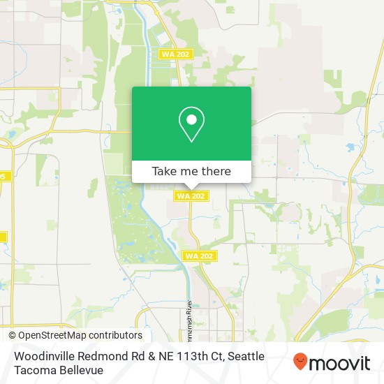 Mapa de Woodinville Redmond Rd & NE 113th Ct