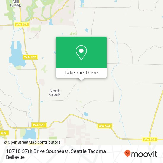 18718 37th Drive Southeast map