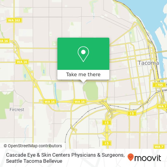 Cascade Eye & Skin Centers Physicians & Surgeons map