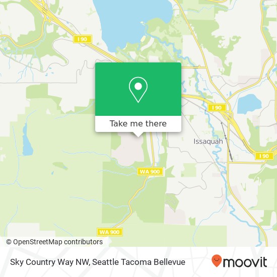 Sky Country Way NW map