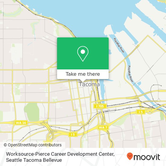 Worksource-Pierce Career Development Center map