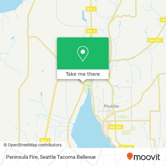 Peninsula Fire map