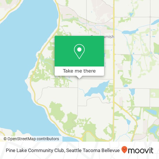 Pine Lake Community Club map