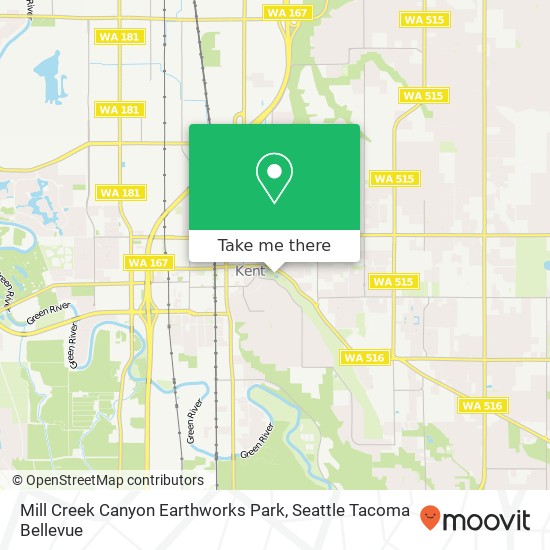 Mill Creek Canyon Earthworks Park map