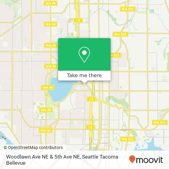 Woodlawn Ave NE & 5th Ave NE map