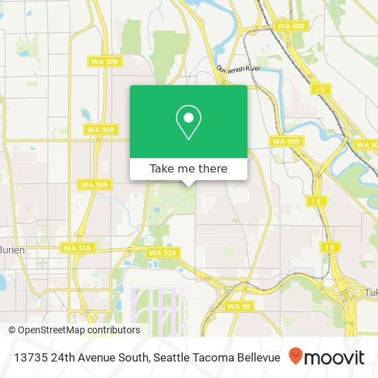 Mapa de 13735 24th Avenue South