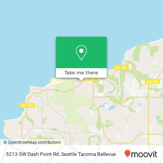 Mapa de 5213 SW Dash Point Rd