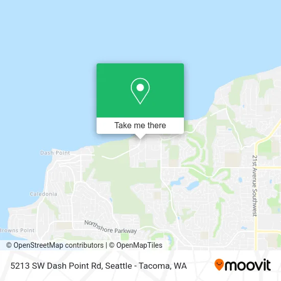 Mapa de 5213 SW Dash Point Rd