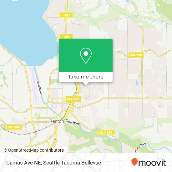 Camas Ave NE map