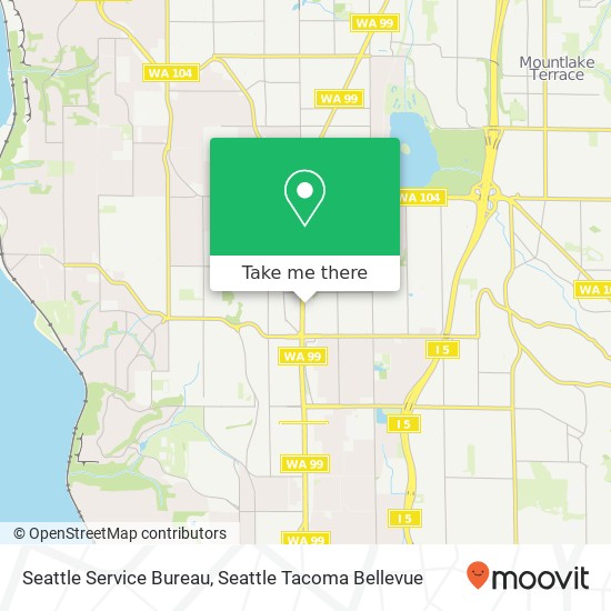 Mapa de Seattle Service Bureau