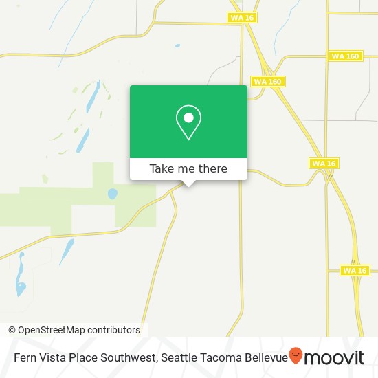 Mapa de Fern Vista Place Southwest