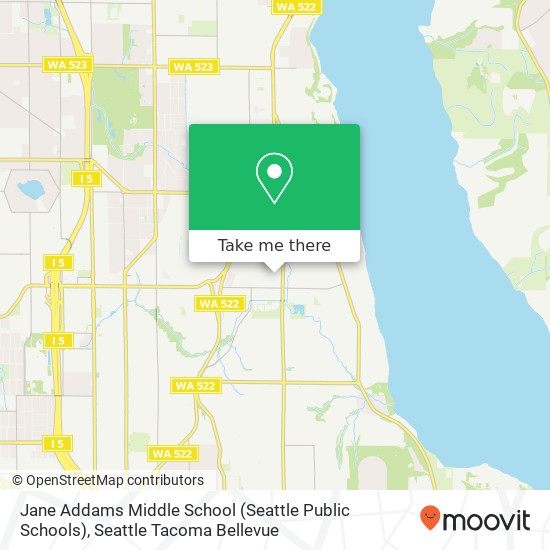 Mapa de Jane Addams Middle School (Seattle Public Schools)