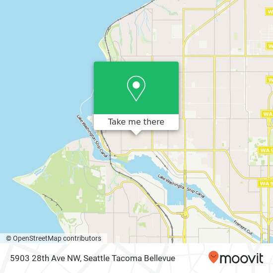 Mapa de 5903 28th Ave NW