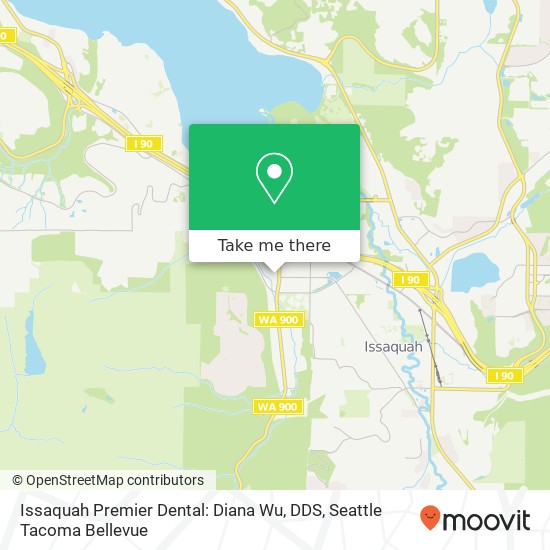 Mapa de Issaquah Premier Dental: Diana Wu, DDS