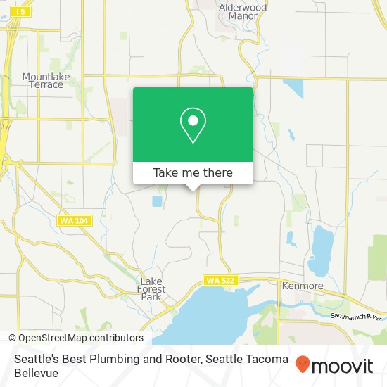 Seattle's Best Plumbing and Rooter map