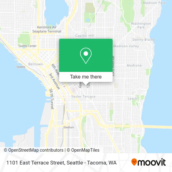 1101 East Terrace Street map