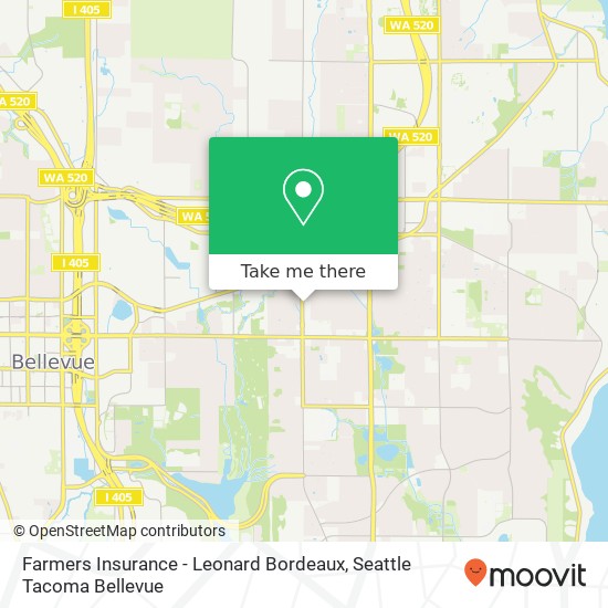 Mapa de Farmers Insurance - Leonard Bordeaux