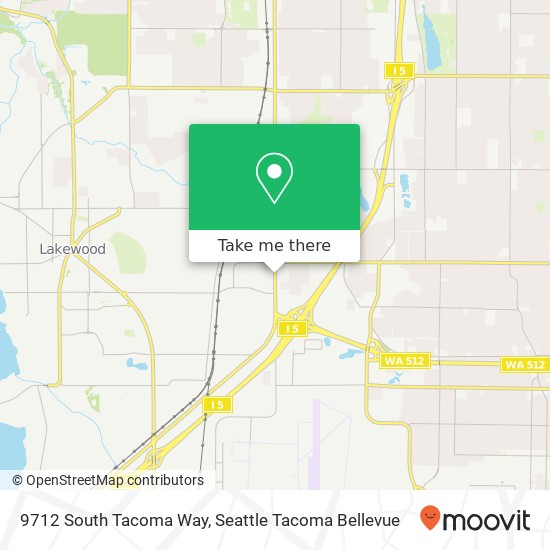 Mapa de 9712 South Tacoma Way