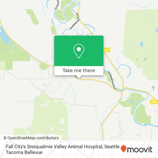 Fall City's Snoqualmie Valley Animal Hospital map