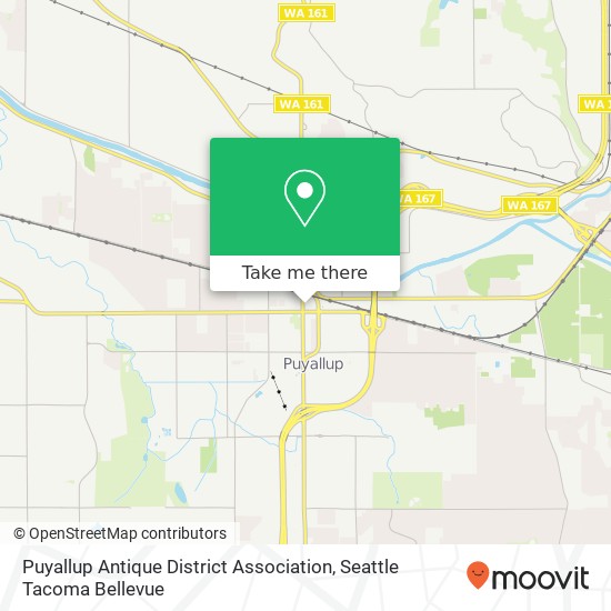 Mapa de Puyallup Antique District Association