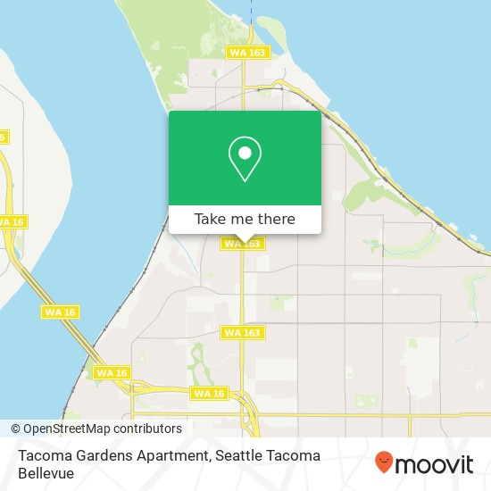 Mapa de Tacoma Gardens Apartment