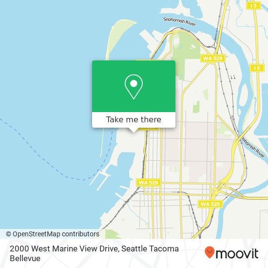 Mapa de 2000 West Marine View Drive