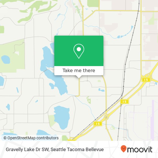 Gravelly Lake Dr SW map