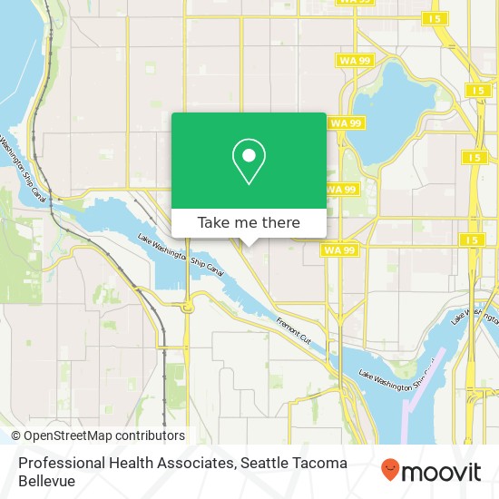 Professional Health Associates map