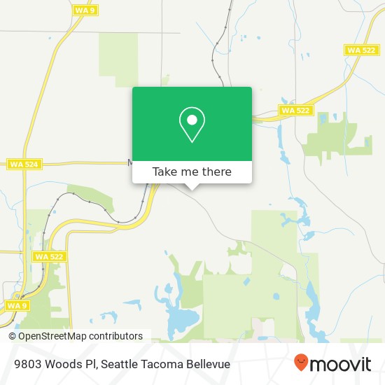 9803 Woods Pl map