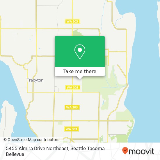 Mapa de 5455 Almira Drive Northeast