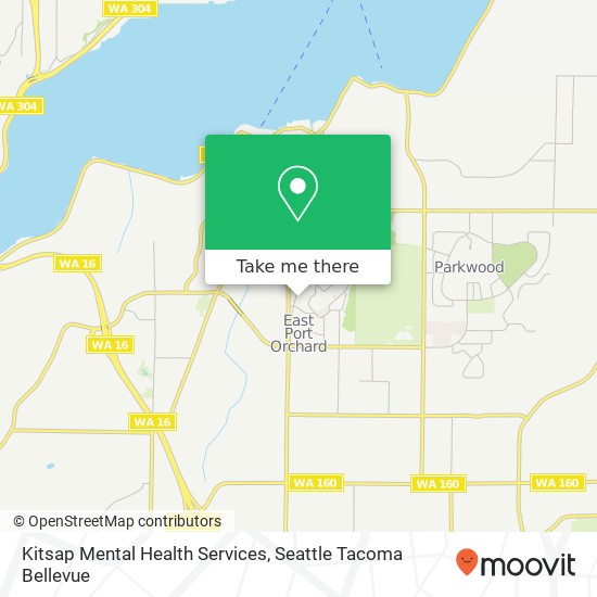 Mapa de Kitsap Mental Health Services