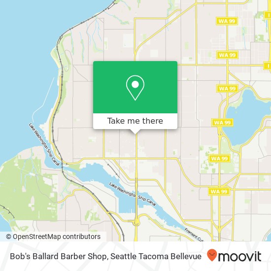 Mapa de Bob's Ballard Barber Shop